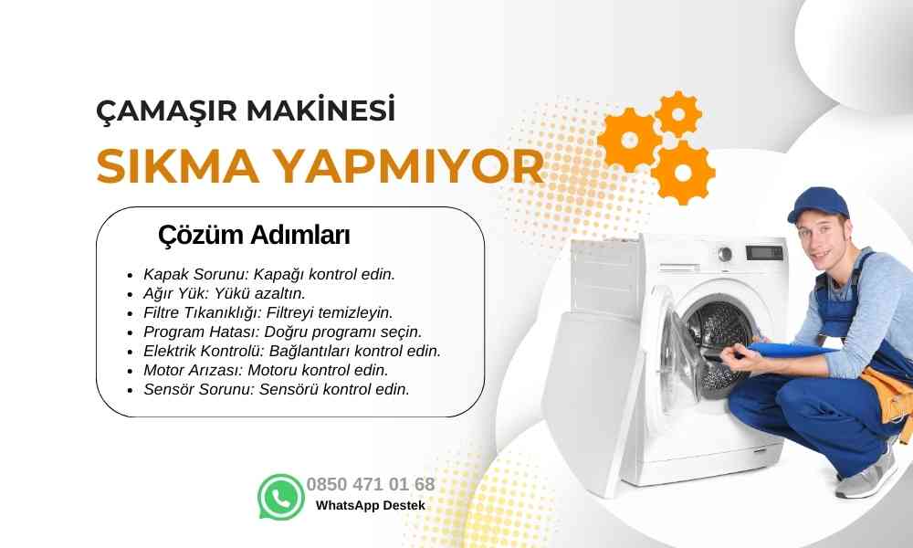 Çamaşır Makinesi Neden Sıkma Yapmıyor?